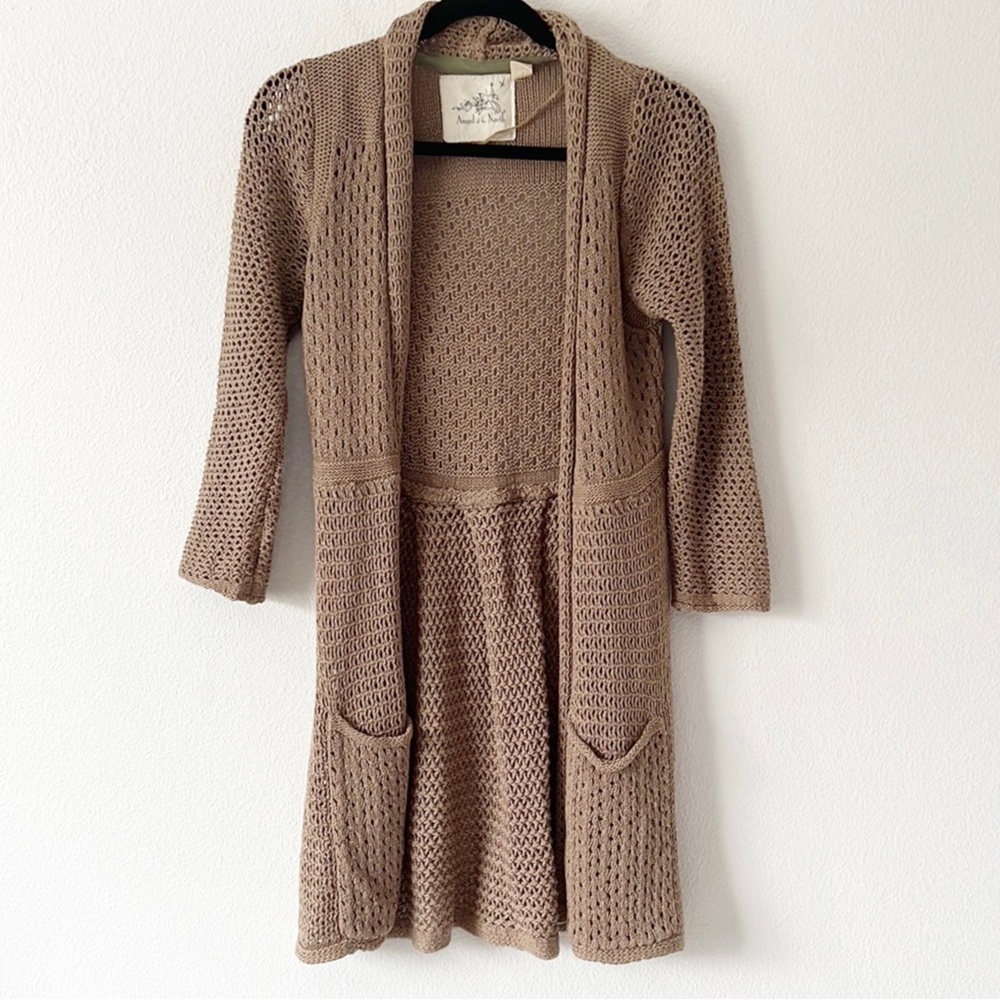 Anthropologie Angel of the North Open Cardigan